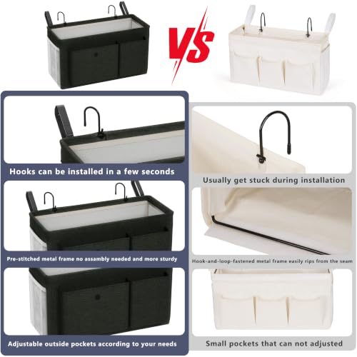 Bedside Caddy Bedside Storage Hanging Organizer for Bunk Dorm Bed Rail
