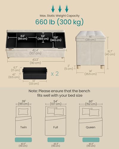 Storage Ottoman Bench