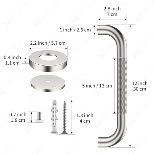 12 Inch Shower Safety Bars (2 Count)