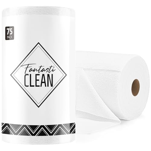 Microfiber Cleaning Cloth Roll (75 Count)