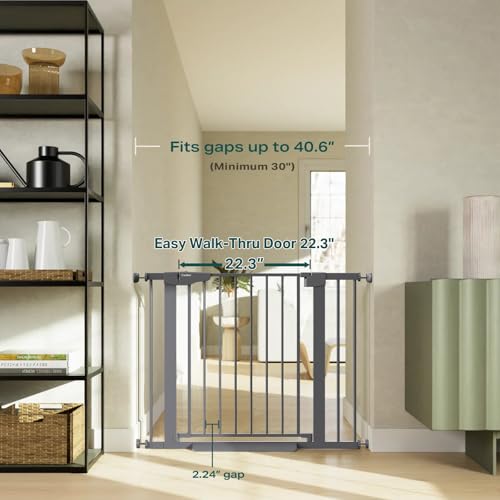 30 40.6 in Baby Gate for Stairs and Doorways