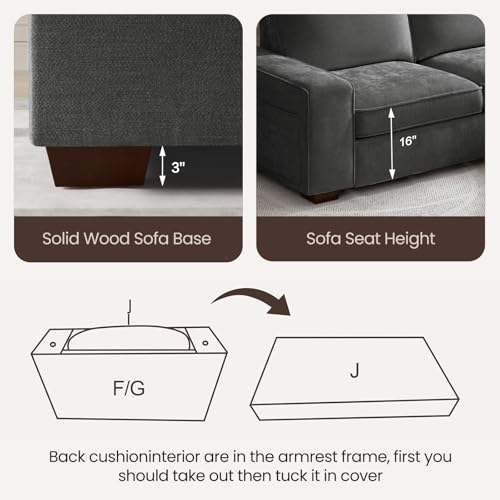 97" L Shaped Sofa