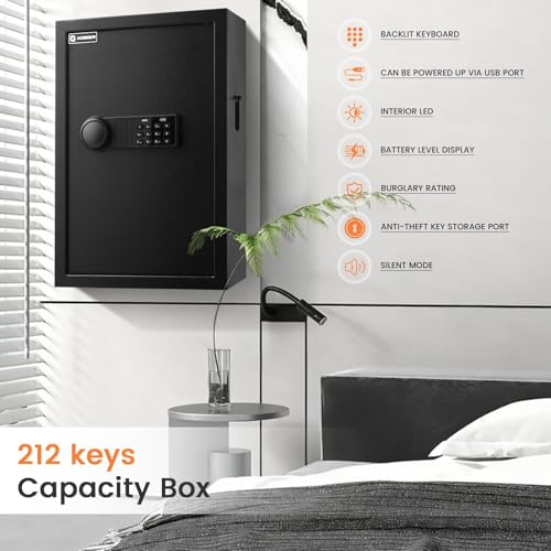 212 Key Safe Wall Mount with Advanced Anti