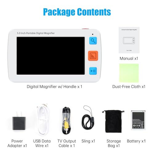 5" Portable Digital Video Magnifier