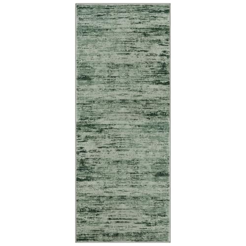 Modern Abstract Washable 2x5 Runner Rug Non Slip Kitchen Rugs (10 Sq Ft)