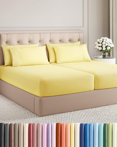 Split King 7 Piece Bed Sheet Set