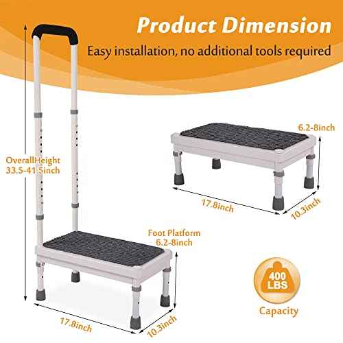 Step Stool with Handle for Elderly Adults