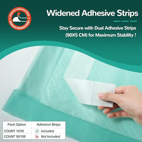 Disposable Bed Pads with Adhesive Strip 30" x 36" (30 Count)