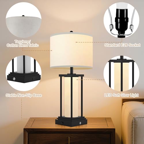 26.8'' Farmhouse Table Lamps