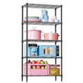5 Tier Black Metal Storage Shelves