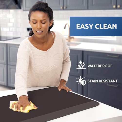 0.8" Thick Kitchen Mat Cushioned Anti Fatigue Rug Comfort Floor Mats