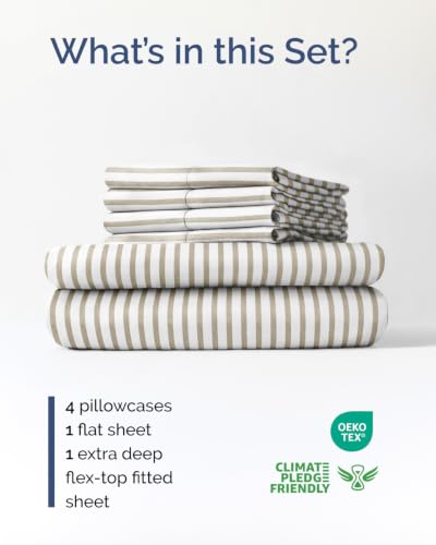 Extra Deep Flex Top Split Head King Sheet Set