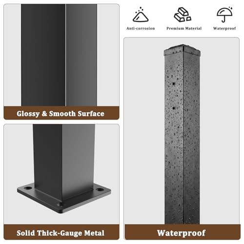 Deck Post 2.76 in. x 2.76 in. x 39 in Perpendicular Adjacent Two Side Pre