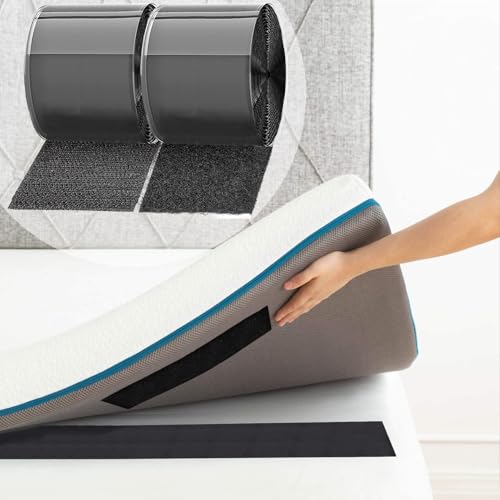 4.3 Inch x 32.8 Feet Heavy Duty Hook and Loop Tape Strips with Adhesive Cushion Grip to Prevent Sliding Keep Couch Cushions Mattress from Sliding (32.8333 Foot)