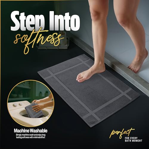 100% Ring Spun Cotton Bath Mat (12 Count)