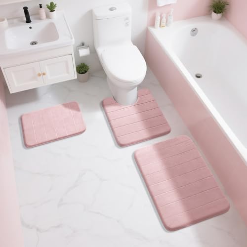 Memory Foam Toilet Bath Mat U