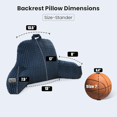 Reading Pillow with Arms for Sitting in Bed
