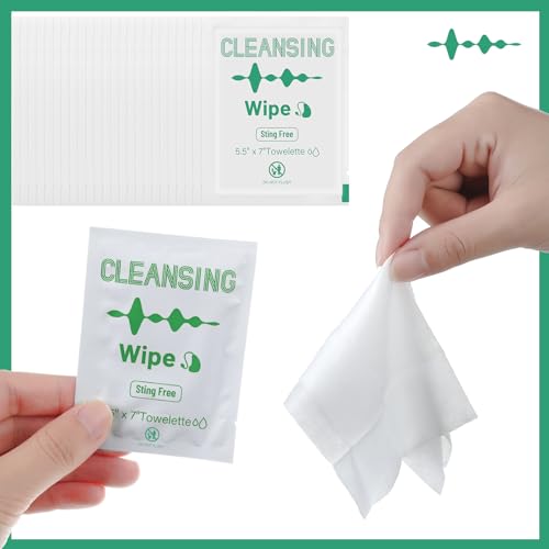 200 Count Hearing Aid Wipes Individually Wrapped Cleaning Towelettes Phone Laptop Cleaner Wipes for Earwax Earbuds Sweat Earmold Earplugs in Ear Monitors Clean Removal