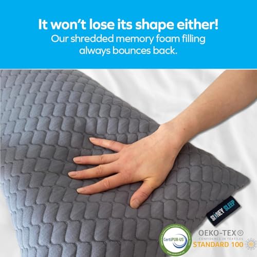 Adjustable Curved Pillows for Neck and Shoulder Support with Extra Shredded Fill