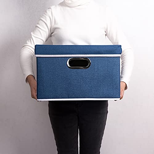 Foldable Storage Bin with Lid [5 (5 Count)