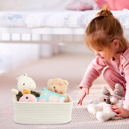 Small Woven Storage Baskets for Shelves (3 Count)