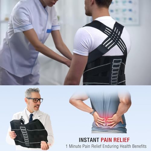 Back Brace Posture Corrector for Women and Men with Spine Vertical Alignment System