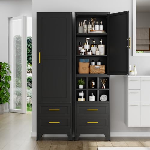 67" Tall Narrow Metal Storage Cabinet