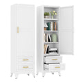 67" Tall Narrow Metal Storage Cabinet