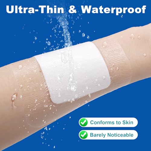 Waterproof Adhesive Bandages with Pad (25 Count)