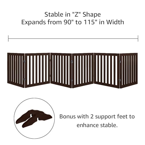 120" Extra Wide Pet Gate and Pet Playpen Combination for Dog Cat