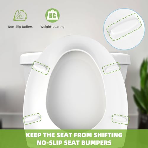 Toilet Seat Elongated with Slow Close Hinges