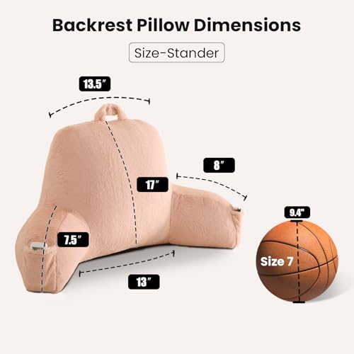 Soft Reading Pillow for Bed with Arms