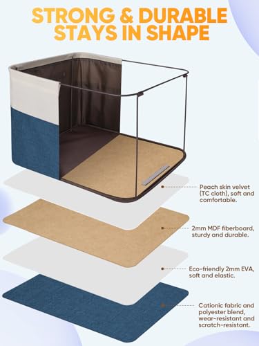 1 Pack Fabric Closet Storage Bins for Shelves