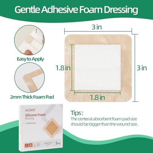Foam Wound Care Dressing (5 Count)