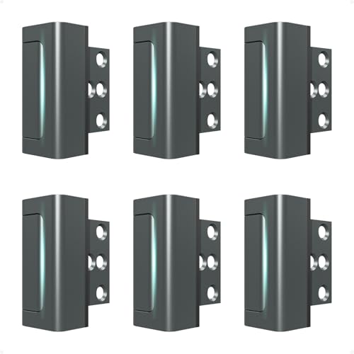 Home Security Door Reinforcement Lock (6 Count)