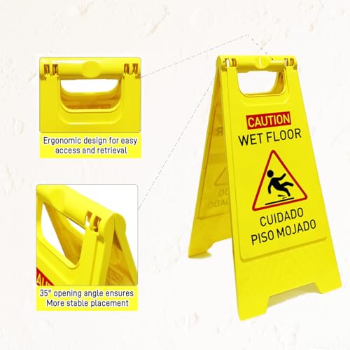 3 Pack Caution wet floor sign (3 Count)