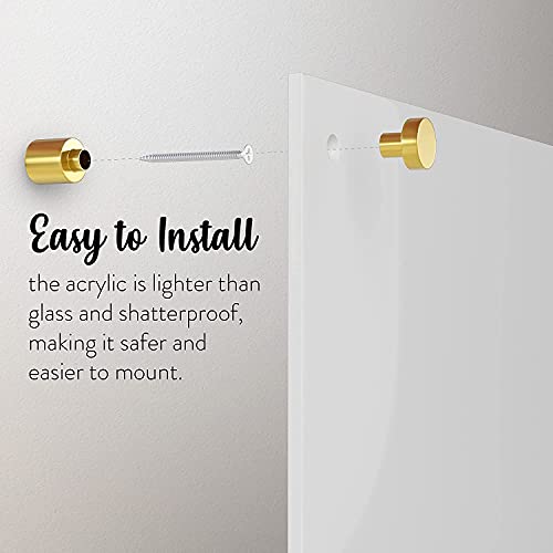 Tear Drop Acrylic Dry Erase Board