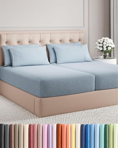 Split King 7 Piece Bed Sheet Set