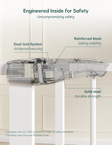 26 40 in Baby Gate for Stairs No Drilling (2 Count)