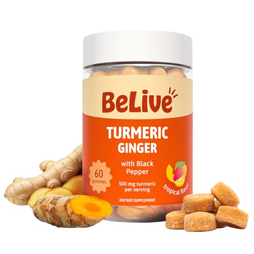Turmeric and Ginger Gummies for Joint and Mobility Support (60 Count)