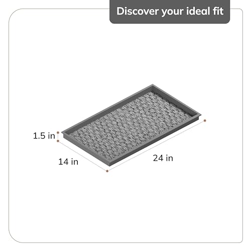 Heavy Duty Waterproof Rubber Shoe Storage Mat Organizer