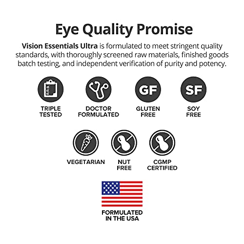 Dr. Whitaker's Vision Essentials Ultra with Lutein for Eye & Vision Health (30 Count)