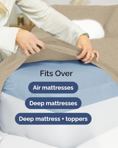 Extra Deep Flex Top Split Head King Sheet Set