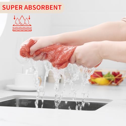 100% Cotton Waffle Weave Kitchen Dish Cloths 8 (8 Count)