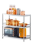 Stainless Shelving with Guardrails