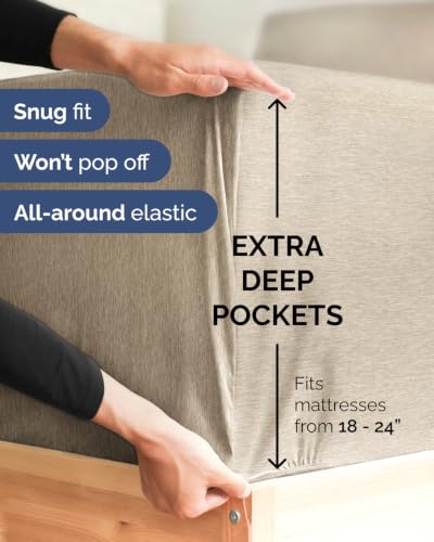 Extra Deep Flex Top Split Head King Sheet Set