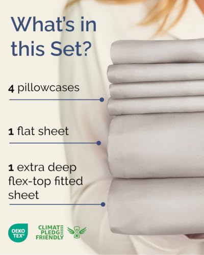 Flex Top Split Head King 6 Piece Sheet Set