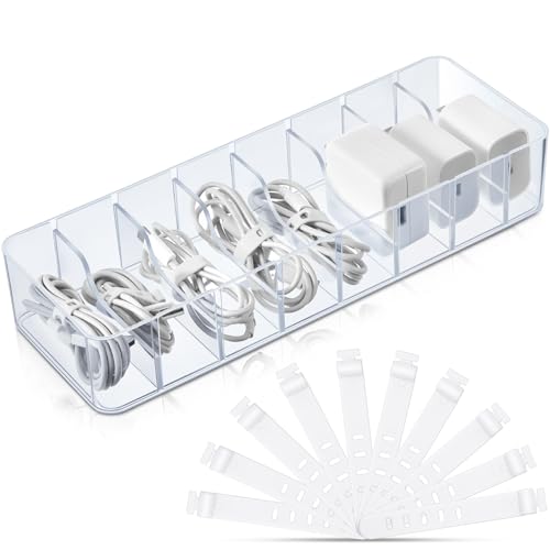 1 Pcs Cable Organizer with 10 Wire Ties