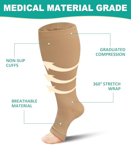 Plus Size Compression Socks (2 Count)