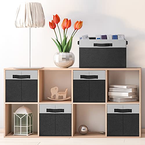 Large Storage Baskets for Shelves 6 Pack (6 Count) - Bel Marant